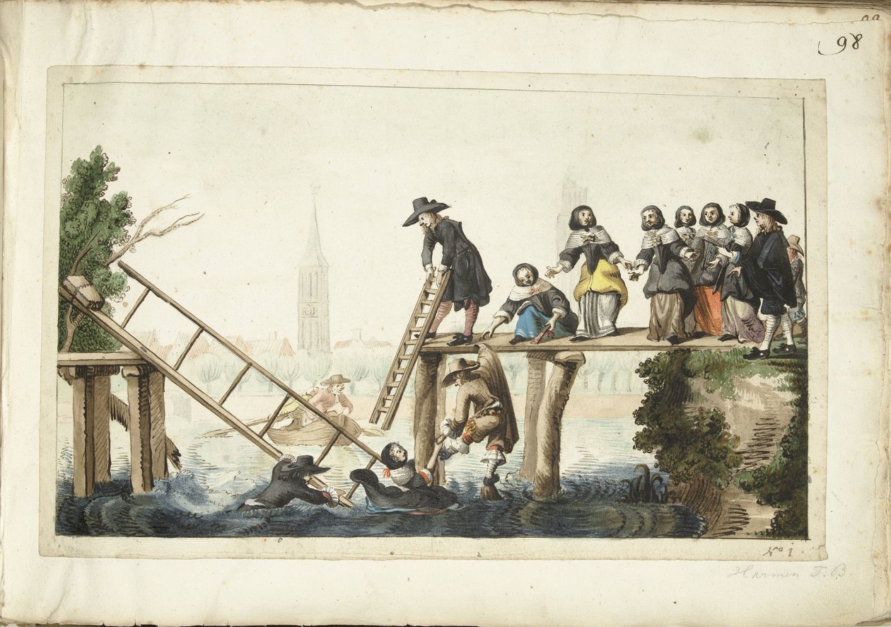 Le pont cassé - Harmen ter Borch