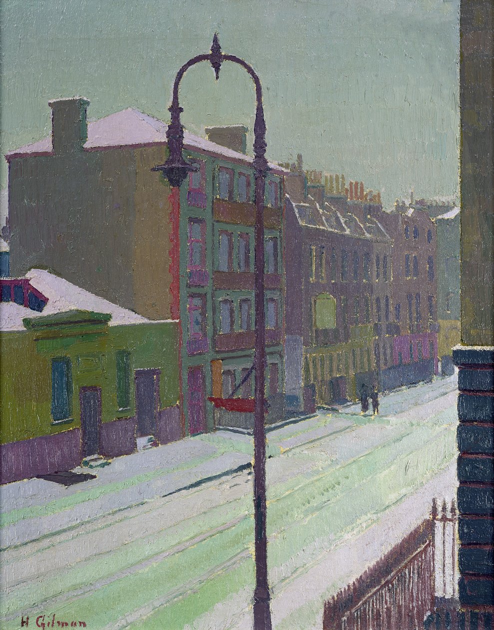 Rue de Londres sous la Neige, 1917 - Harold Gilman