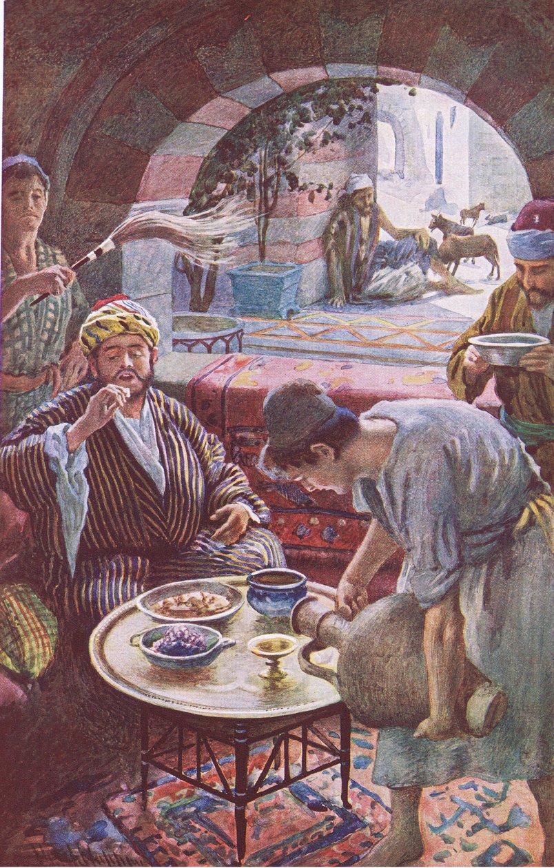 Le riche et Lazare, illustration de Harold Copping Pictures: The Crown ...