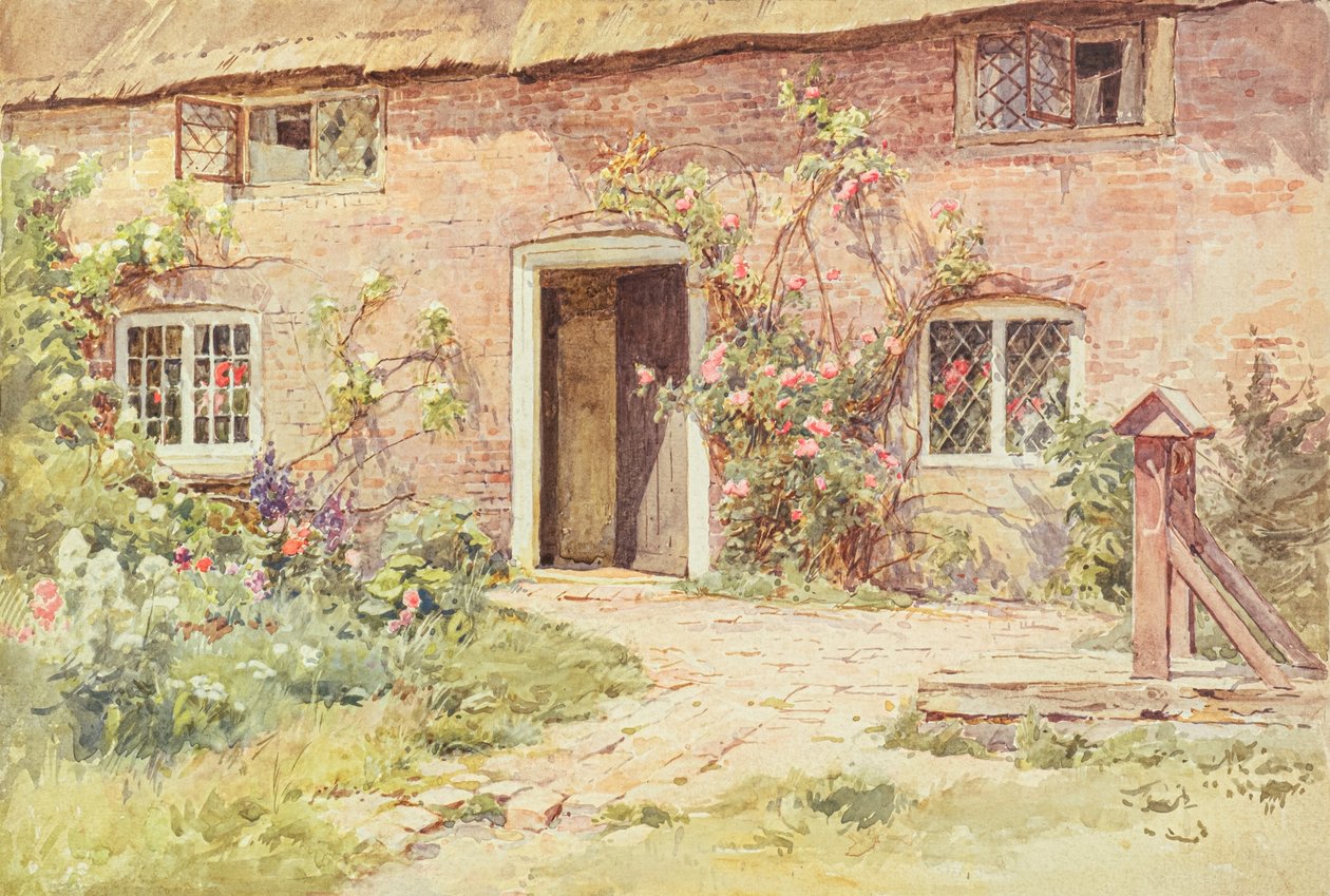 Roses autour de la porte du cottage, Wilmington - Harold Swanwick