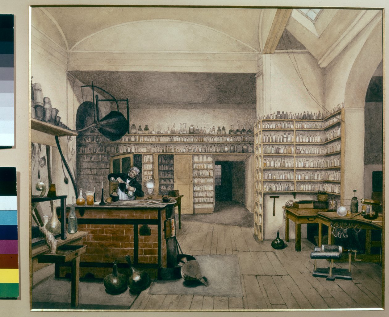 Michael Faraday au travail dans son laboratoire au Royal Institute - Harriet Jane Moore