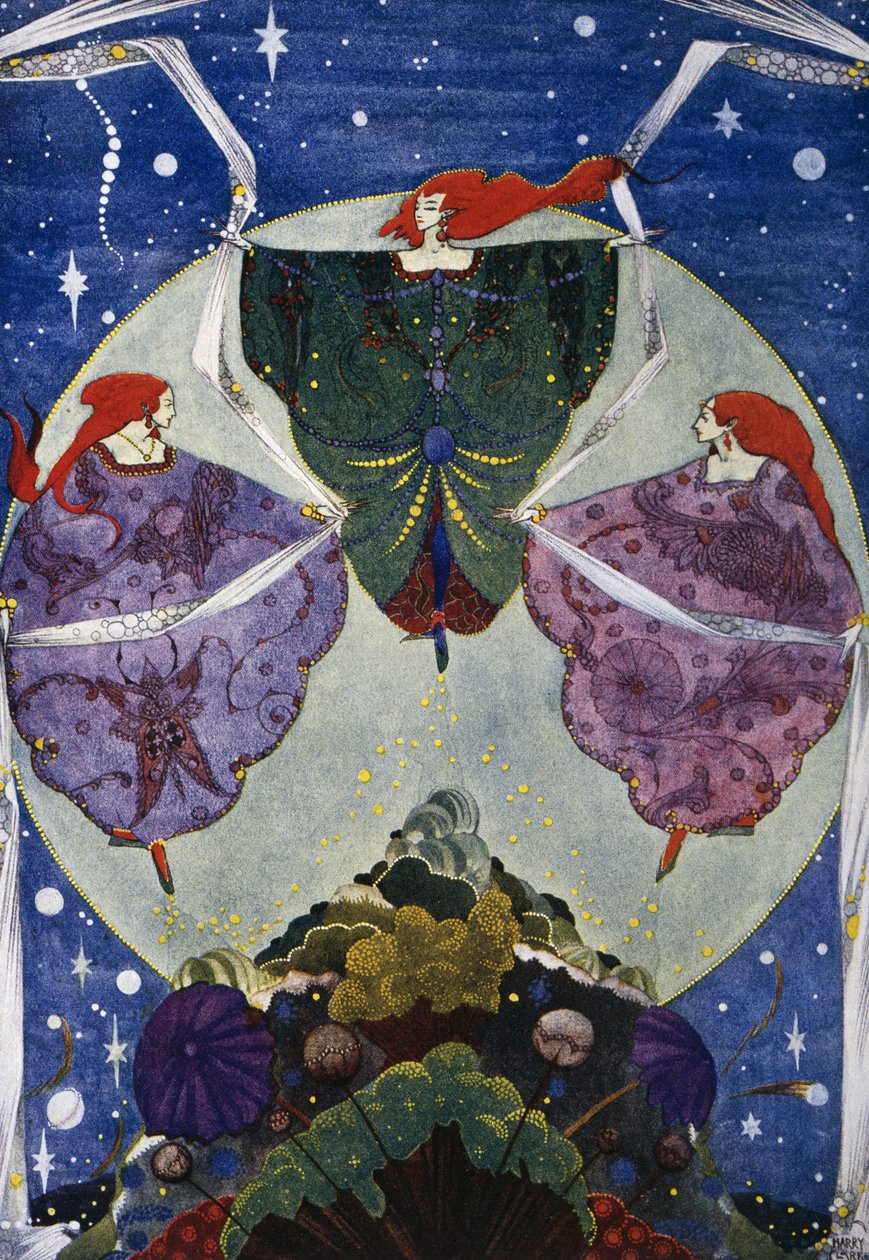 La Colline des Elfes, conte de fées par Hans Christian Andersen, illustration par Harry Clarke - Harry Clarke