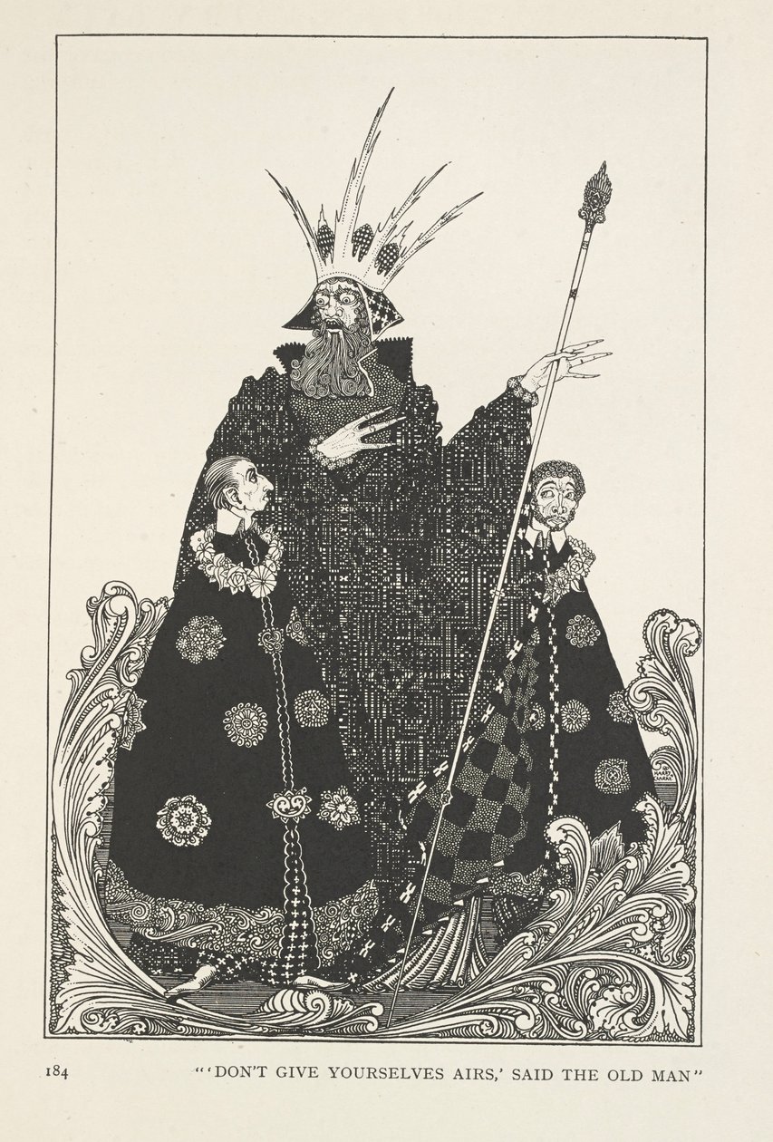 La colline des elfes. "Ne vous donnez pas des airs," dit le vieil homme. - Harry Clarke