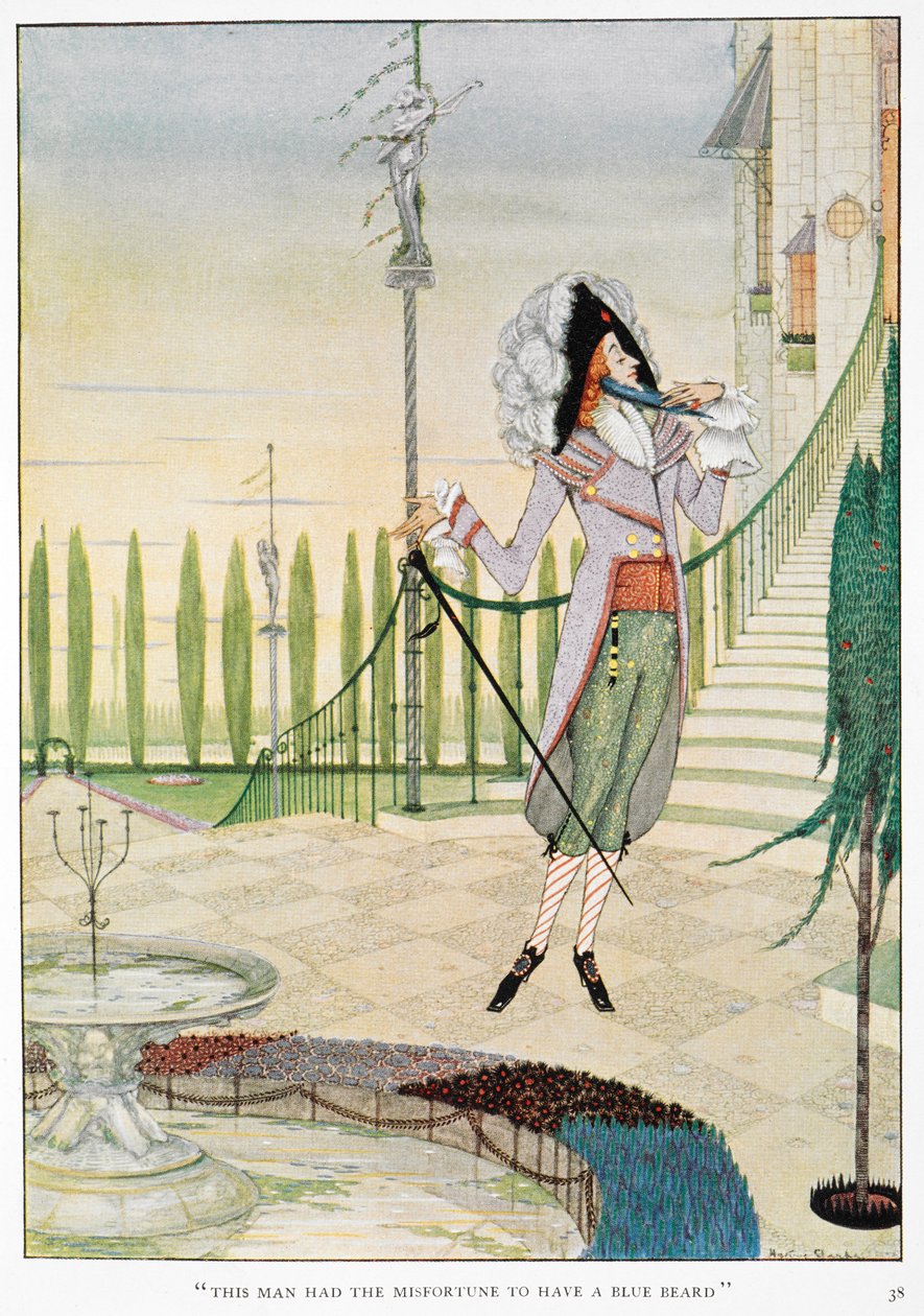 Barbe-Bleue caressant sa barbe - Harry Clarke