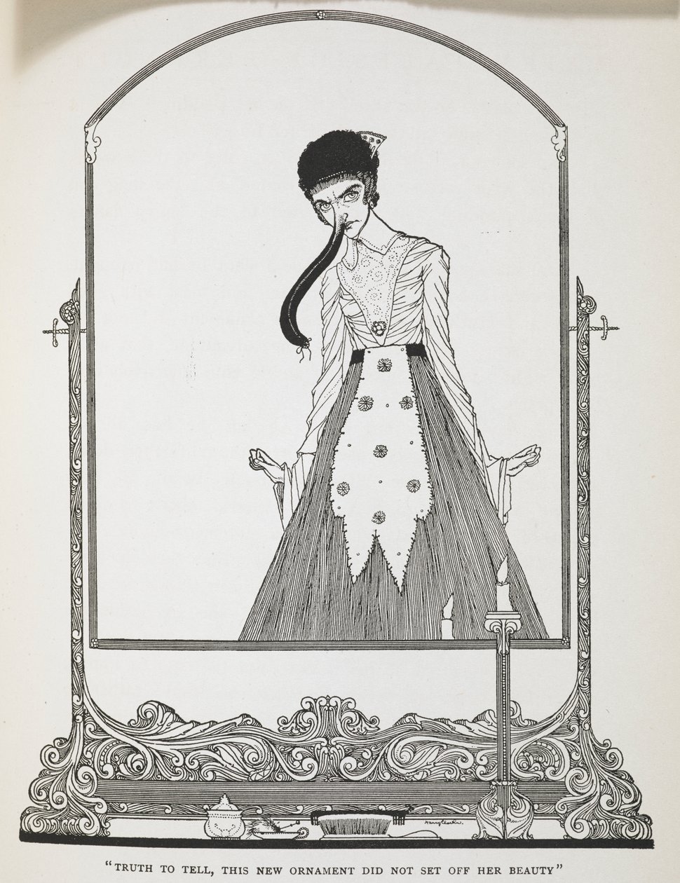 À vrai dire, ce nouvel ornement ne mettait pas en valeur sa beauté. Illustration pour l