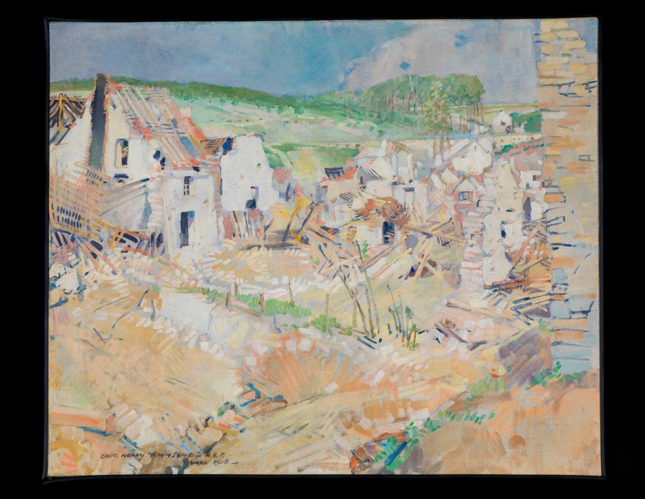 Vaux, c.1918 (oil) - Harry Everett Townsend