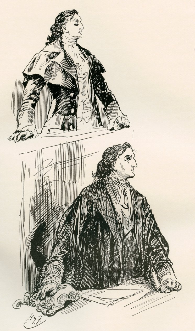 Illustration pour le roman A Tale of Two Cities de Charles Dickens - Harry Furniss