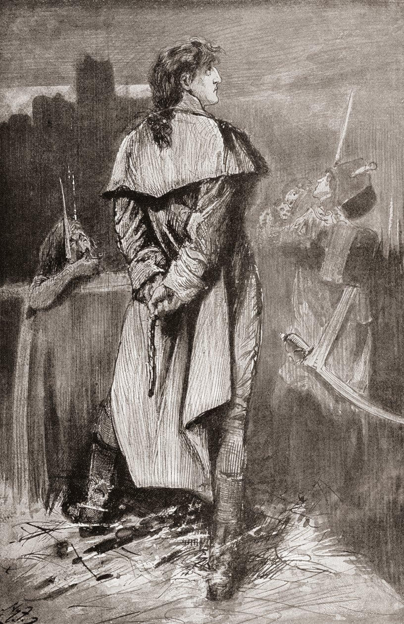 Illustration pour le roman de Charles Dickens Un conte de deux villes - Harry Furniss