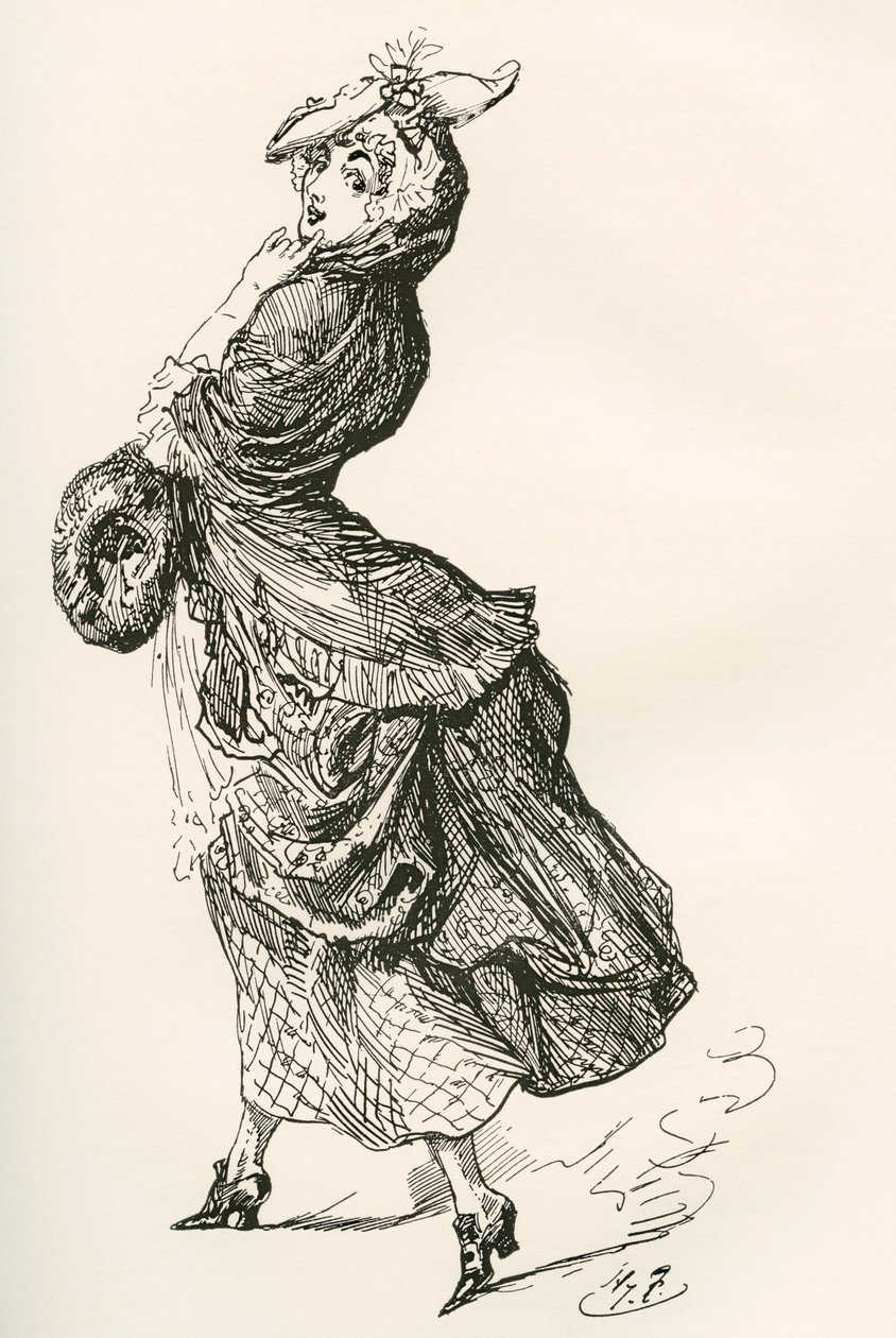 Illustration pour le roman de Charles Dickens Barnaby Rudge - Harry Furniss