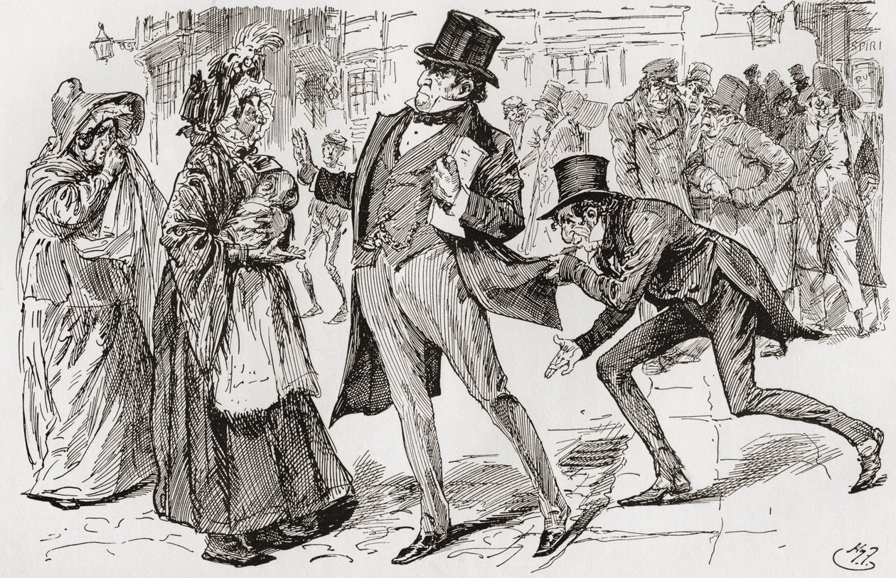 M. Jaggers et ses clients - Harry Furniss