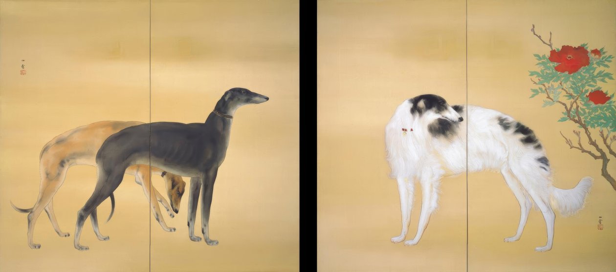 Hashimoto Kansetsu, Chiens européens - Hashimoto Kansetsu