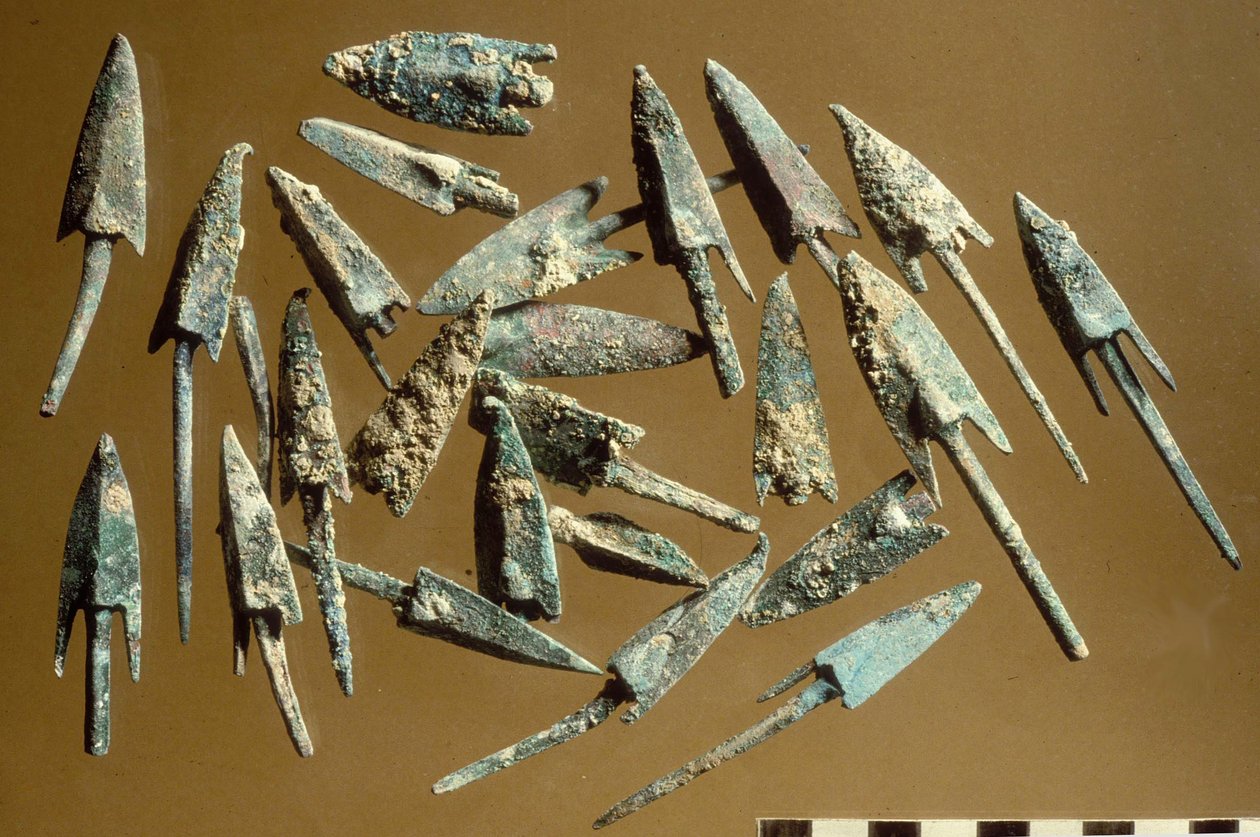 Pointes de flèches trouvées dans la Citadelle de Jérusalem - Hasmonean