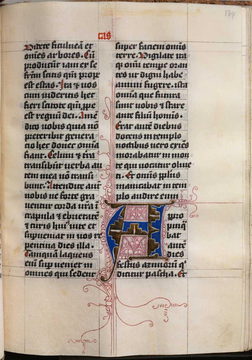 Livre des Évangiles avec Portraits des Évangélistes : Initiale décorée - Hausbuch Master