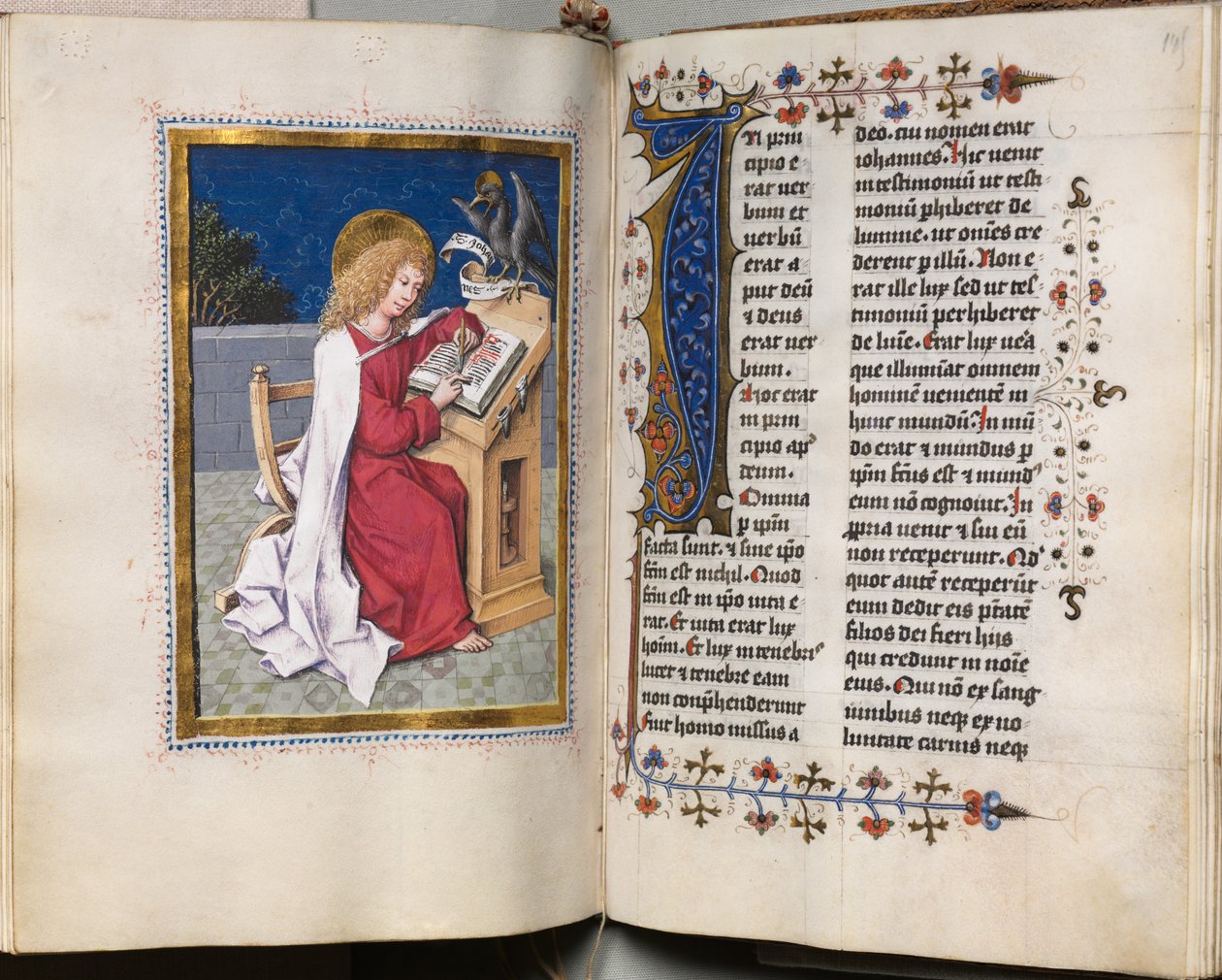 Livre des Évangiles avec Portraits des Évangélistes : Initiale décorée - Hausbuch Master