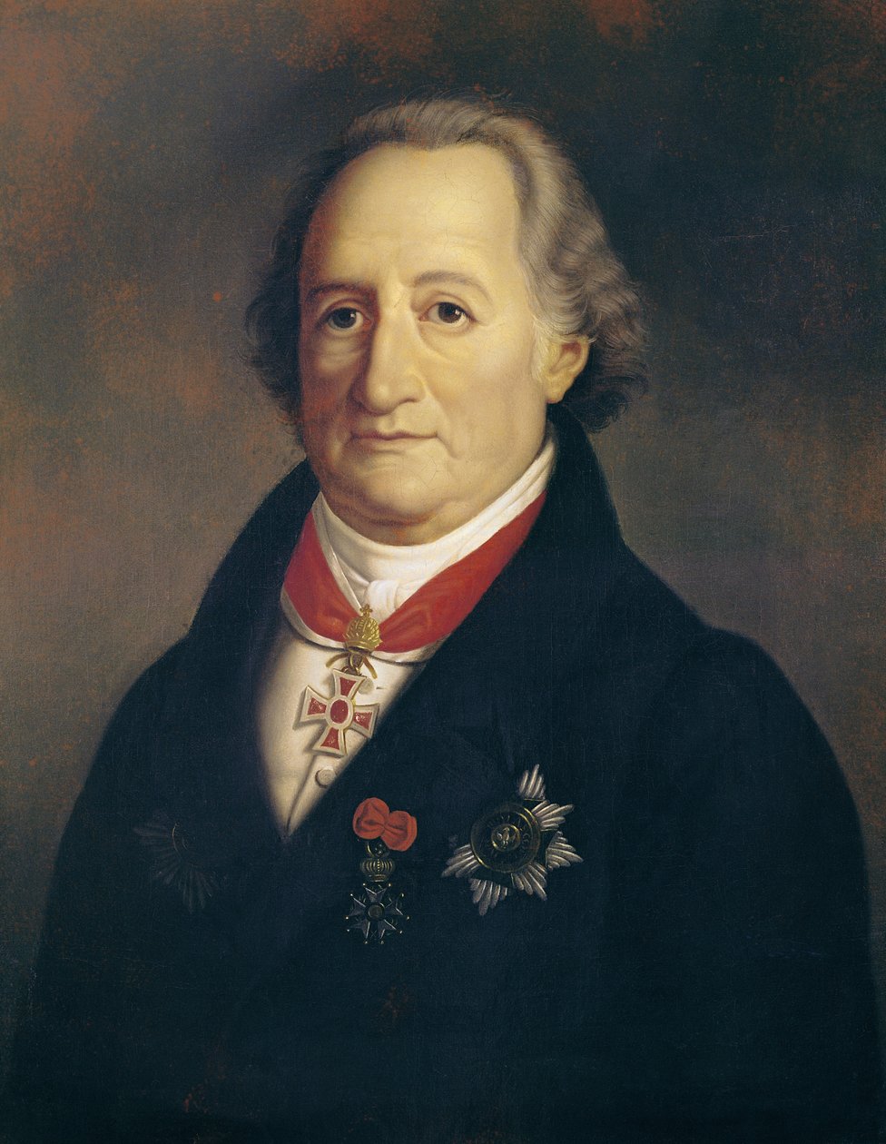 Portrait de Johann Wolfgang von Goethe (1749-1832) avec décorations - Heinrich Cristoph