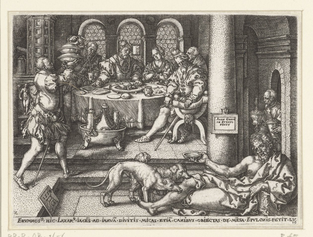 Parabole de Lazare et du riche - Heinrich Aldegrever