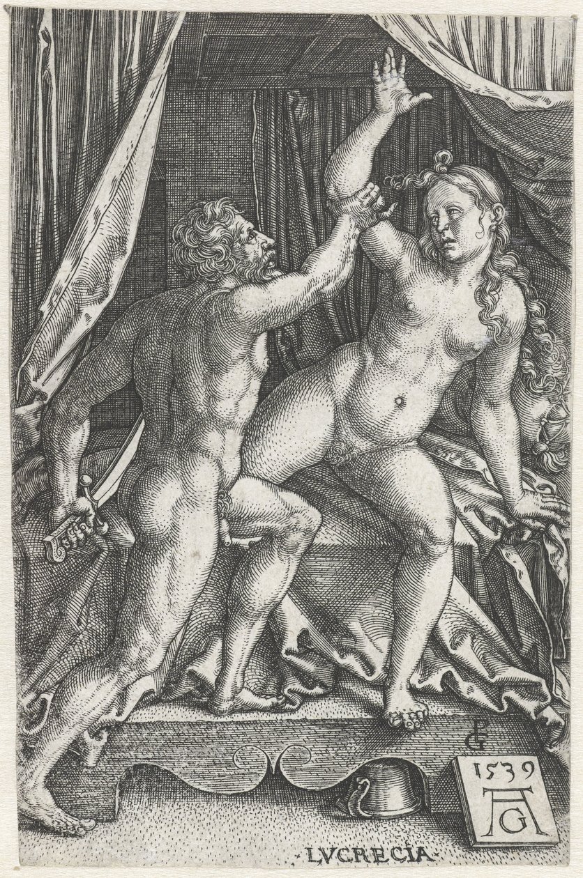 Lucrèce et Sextus Tarquin - Heinrich Aldegrever