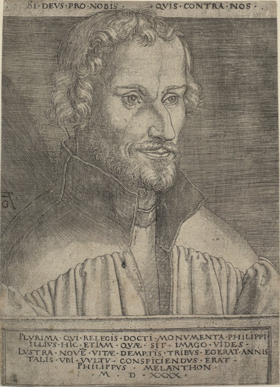 Portrait de Philipp Melanchthon - Heinrich Aldegrever