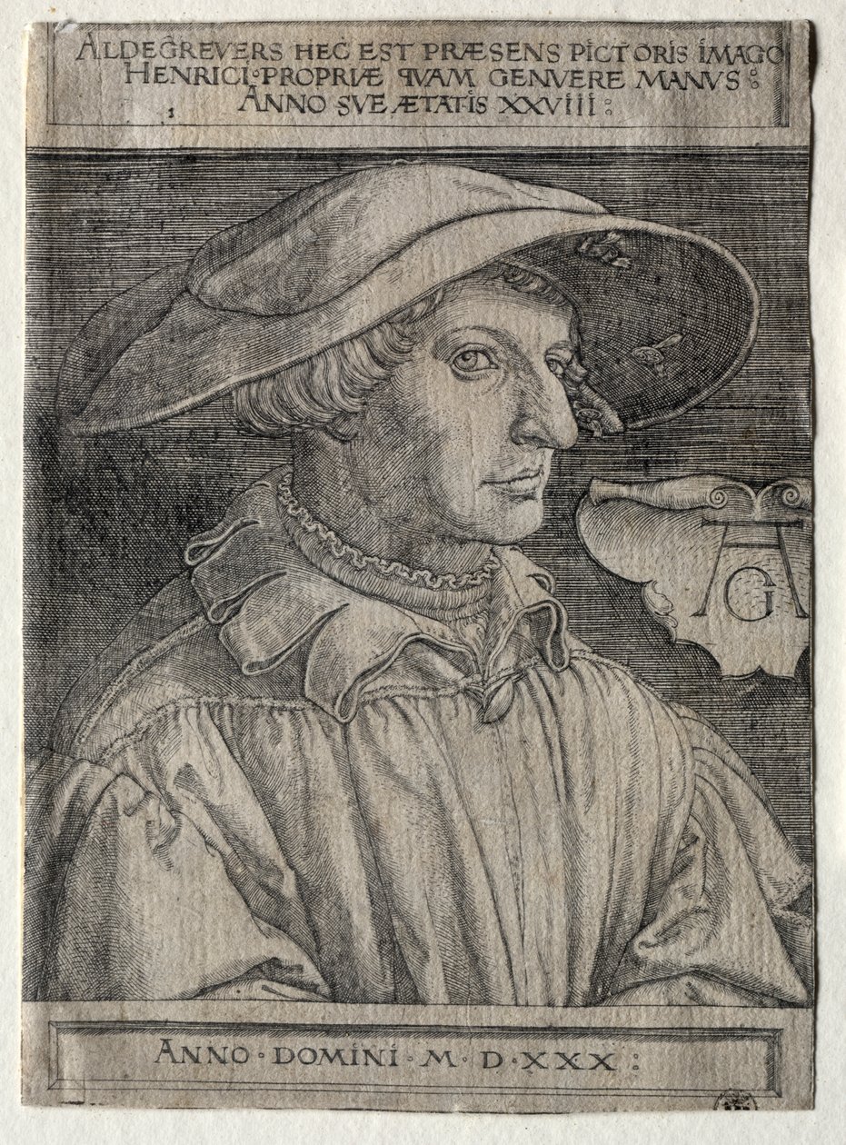 Autoportrait - Heinrich Aldegrever