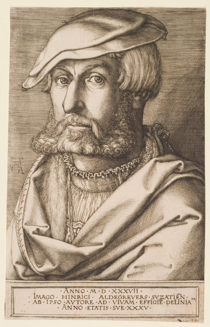 Autoportrait - Heinrich Aldegrever