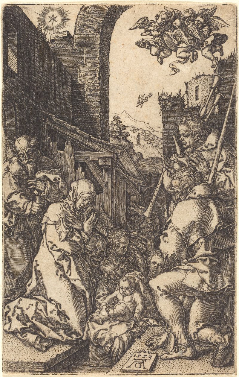 La Nativité, 1553 - Heinrich Aldegrever