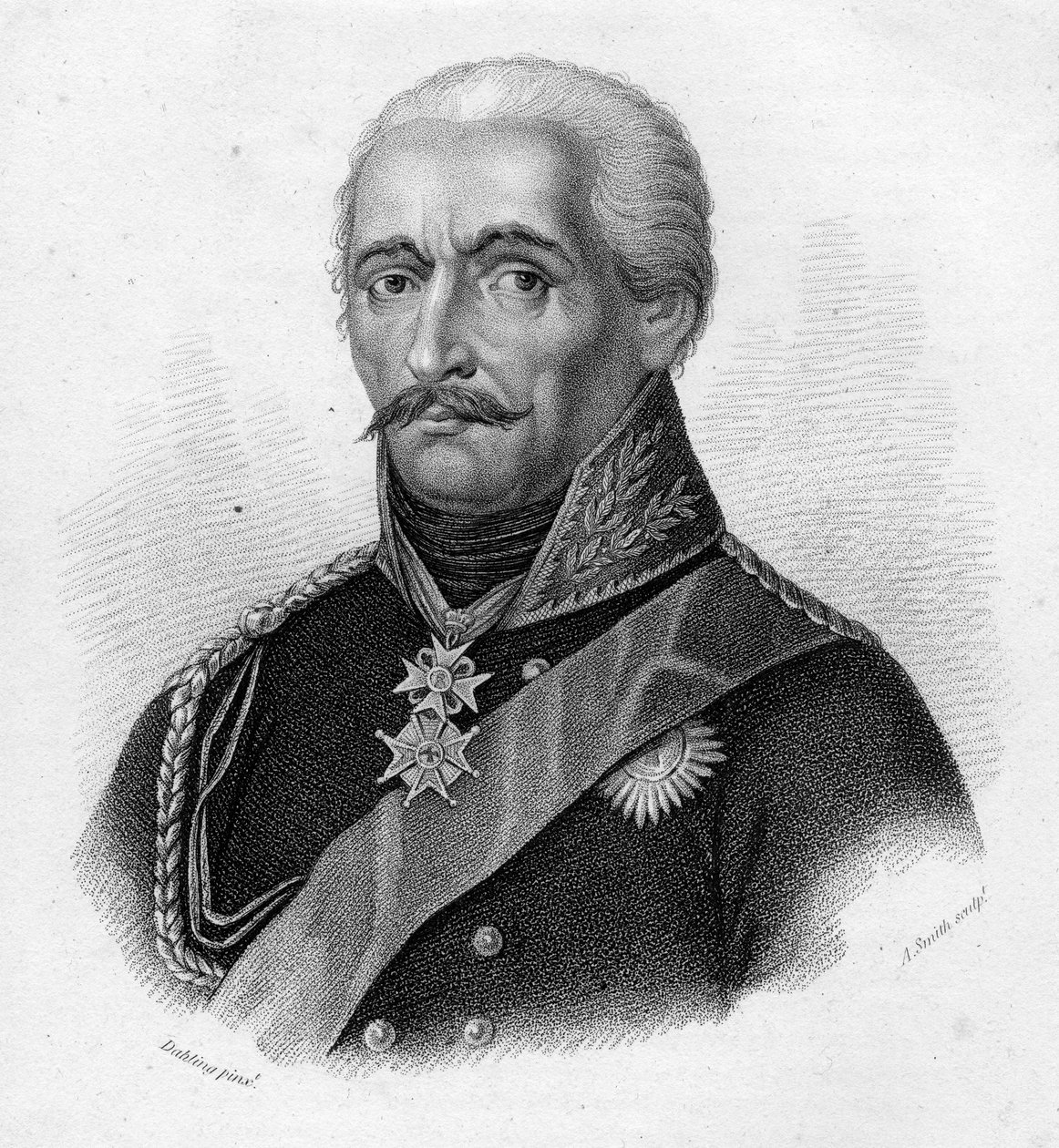 Général Gebhard Leberecht von Blücher, gravé par Adam Smith - Heinrich Anton Dahling