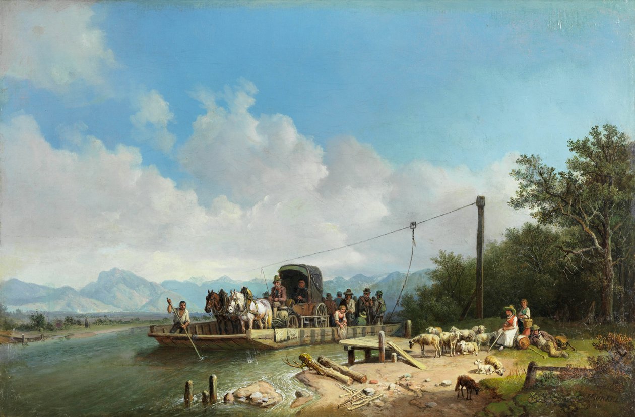 Heinrich Bürkel Bac sur l
