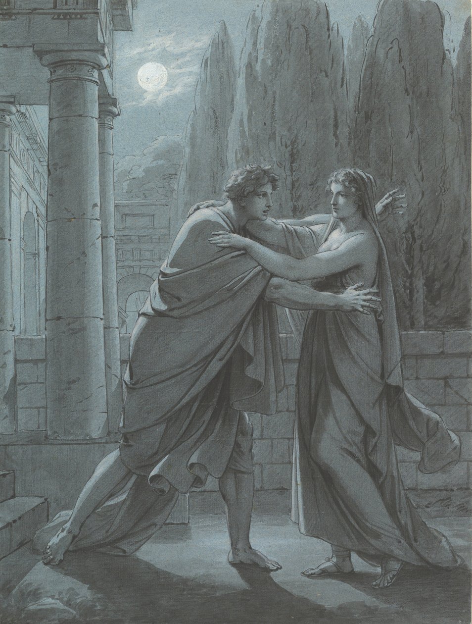 Lais surprenant Aristippe, vers 1801 - Heinrich Friedrich Füger
