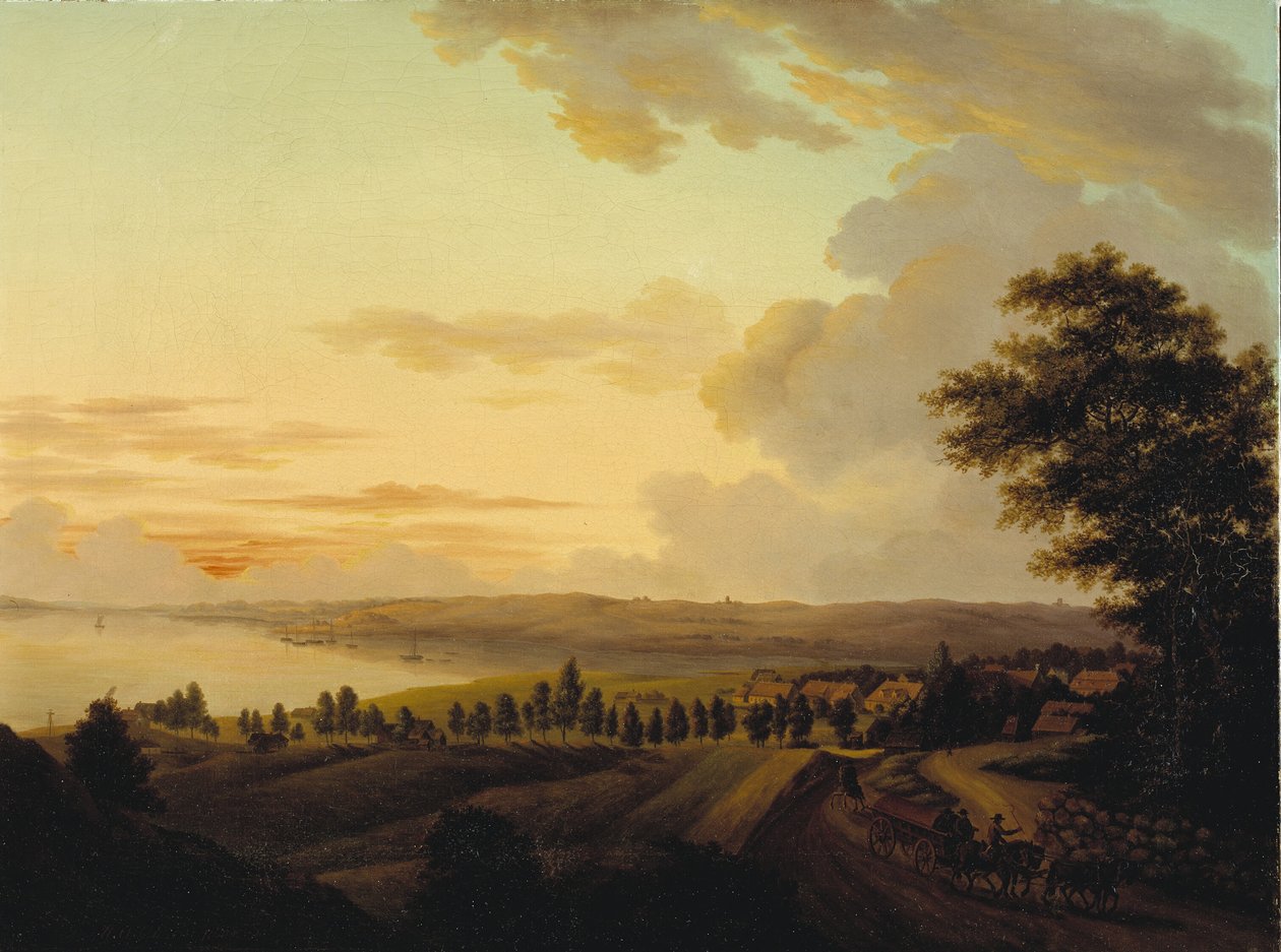 Paysage de Seeland, soir - Heinrich Grosch