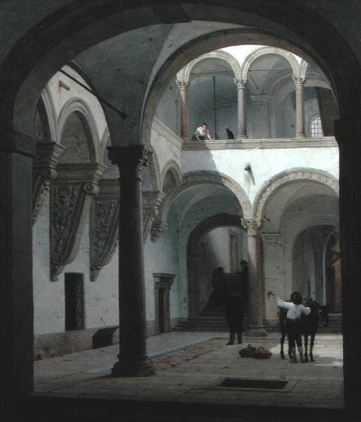 Cour de Palazzo Fava, Bologne - Heinrich Hansen