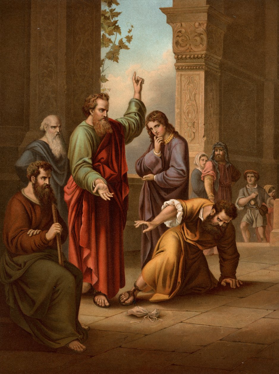 Ananias et Saphira - Heinrich Jenny