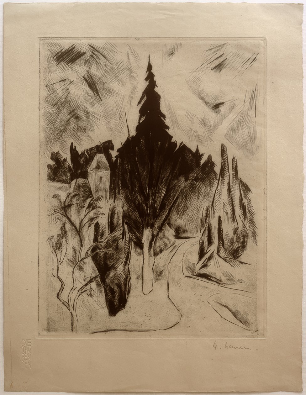 Parc le matin - Heinrich Nauen