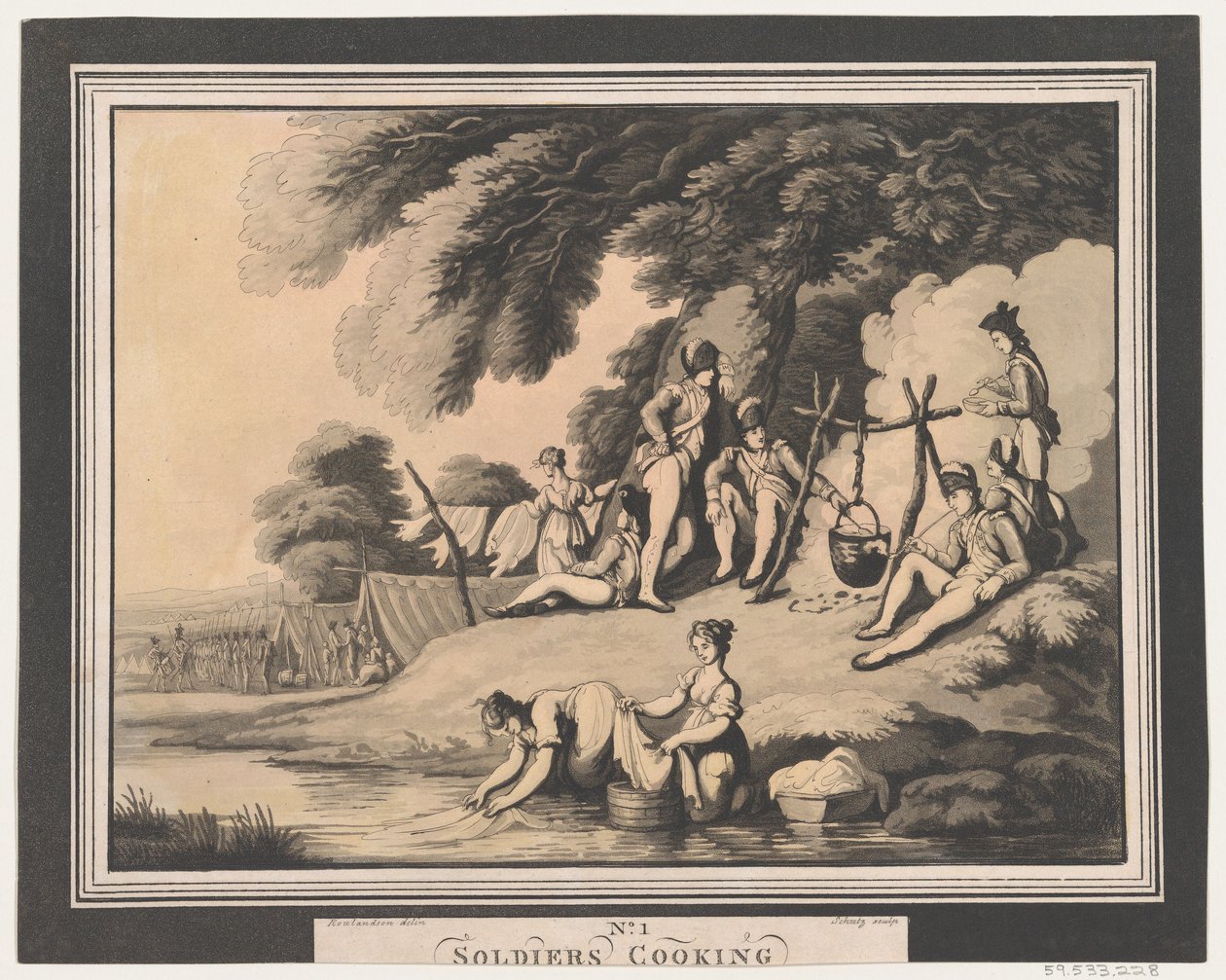 Soldats cuisinant, 1er avril 1798 - Heinrich Schutz