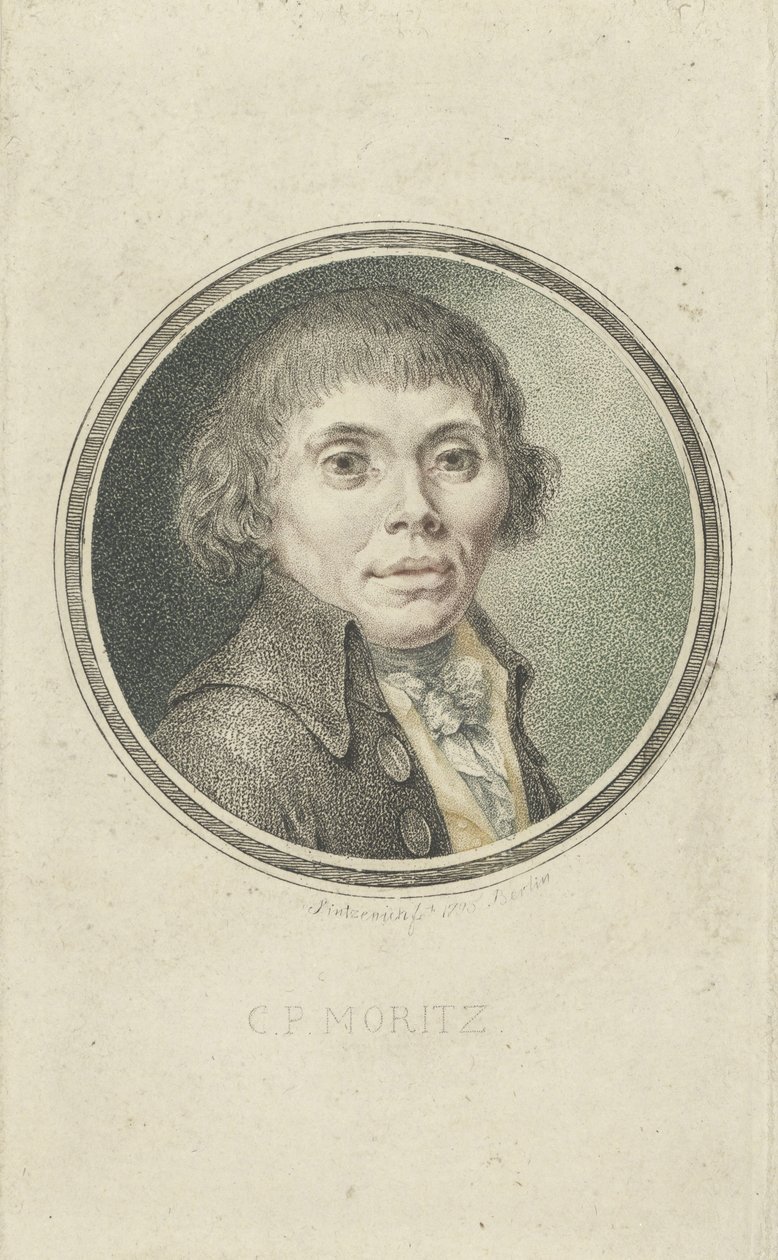 Portrait de Karl Philipp Moritz 1756-1793, 1795 - Heinrich Sintzenich