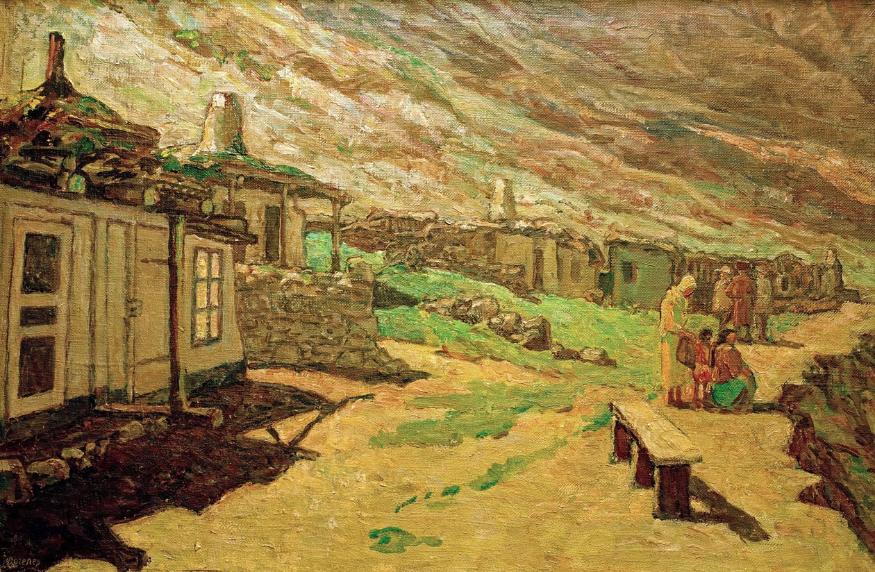 Vieux village dans le Caucase, 1940 - Heinrich Vogeler