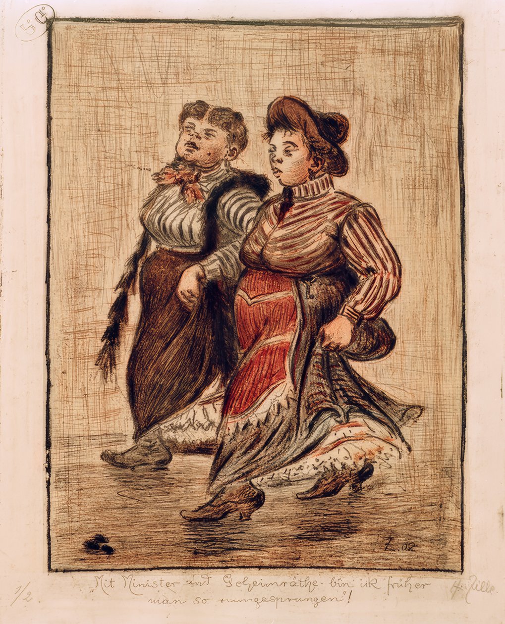 Deux filles de rue - Heinrich Zille