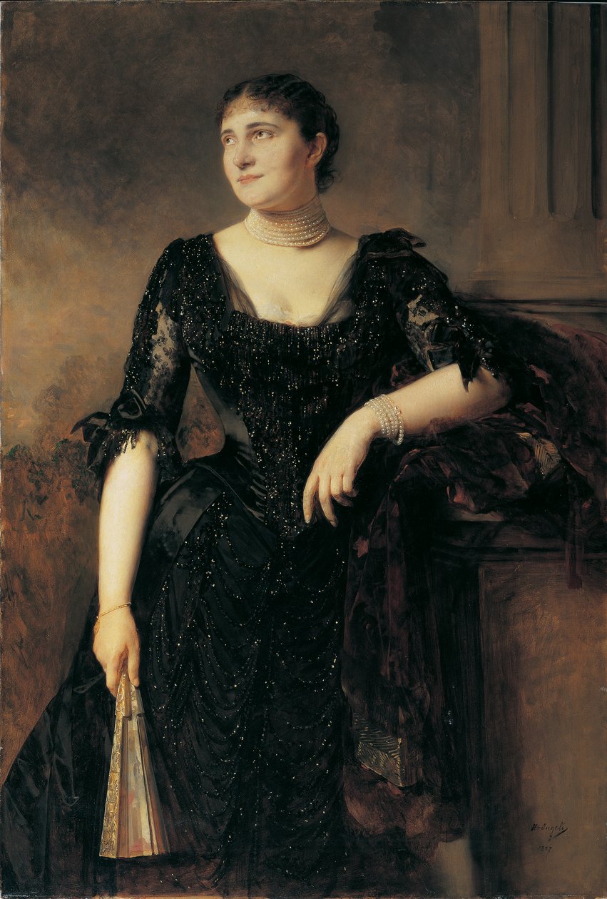 Portrait de dame - Heinrich von Angeli
