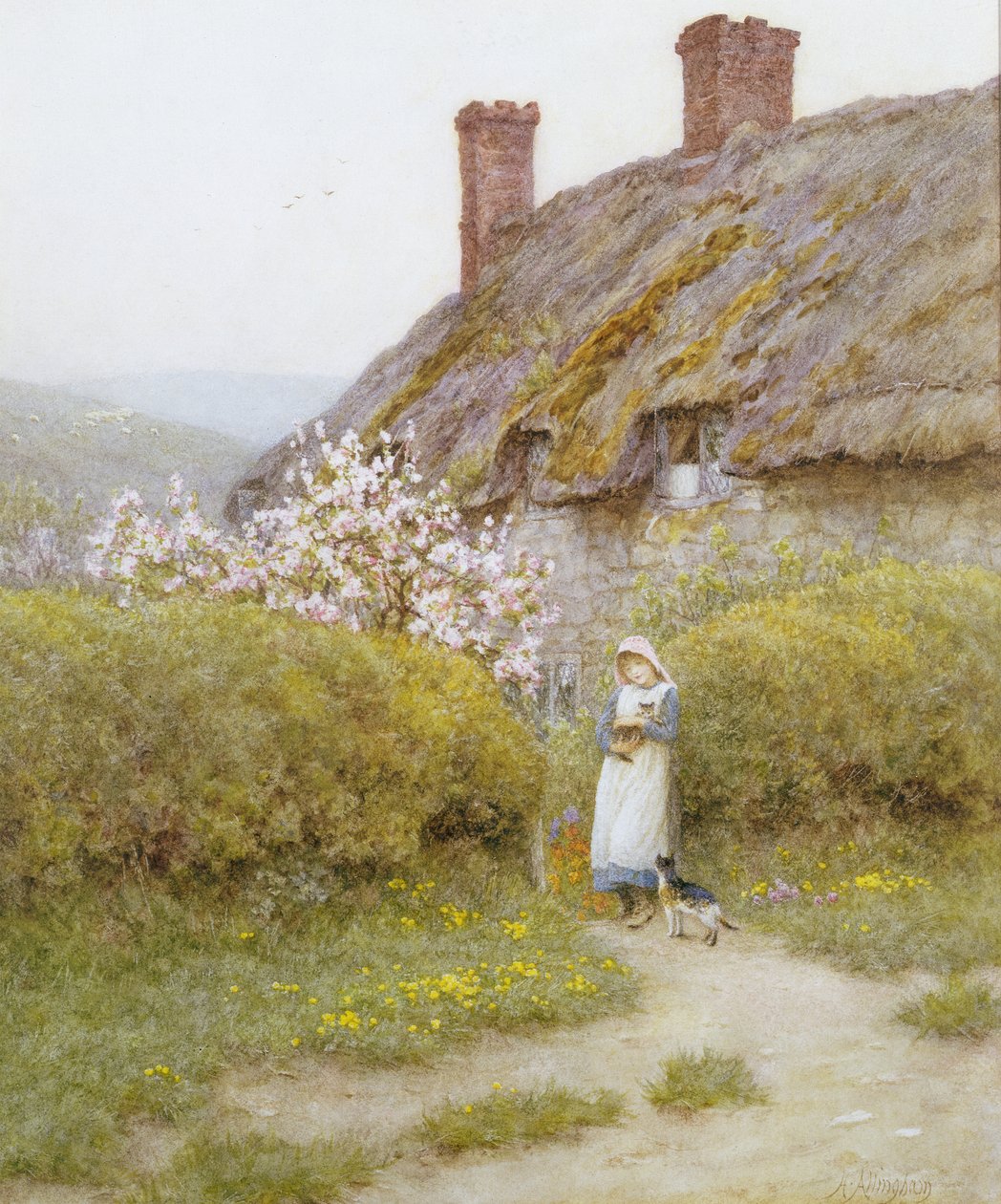 Un cottage du Dorset - Helen Allingham