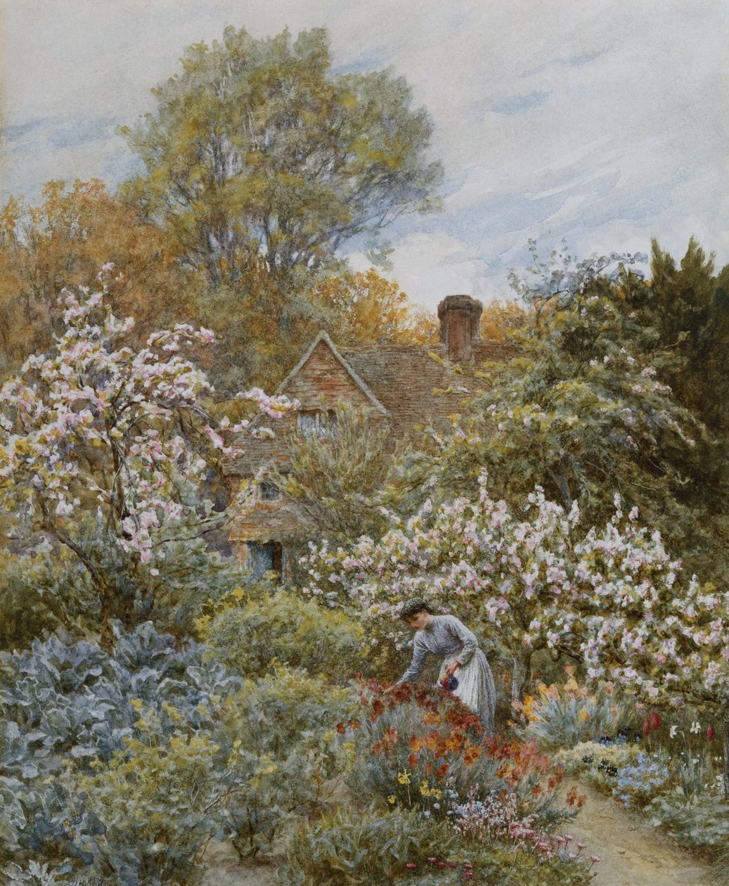 Un Jardin au Printemps - Helen Allingham