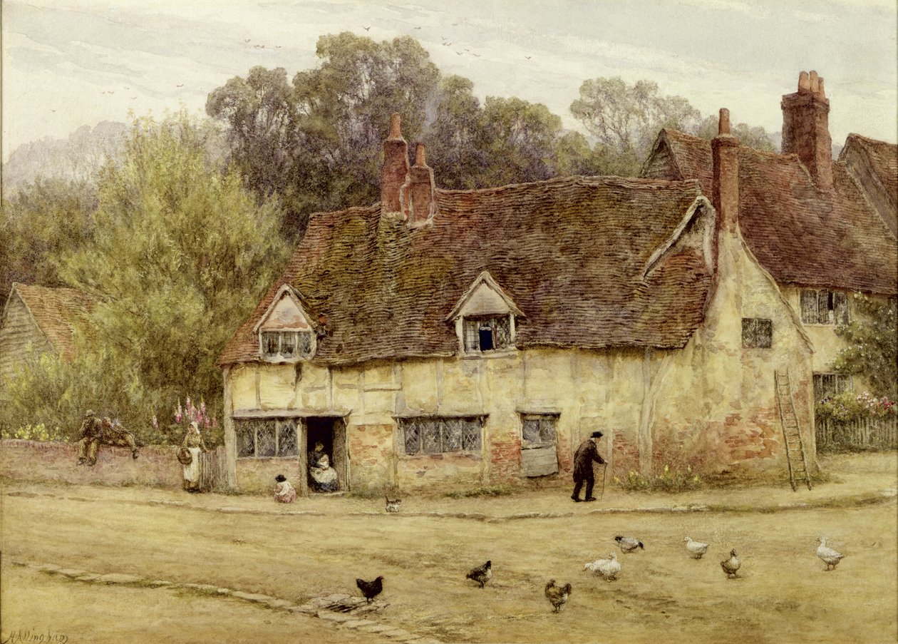 Près du vieux cottage - Helen Allingham