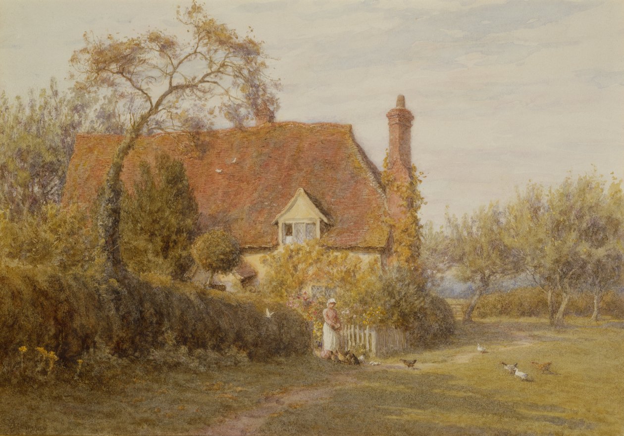 Ferme Hedges, Ferme East End, Pinner - Helen Allingham