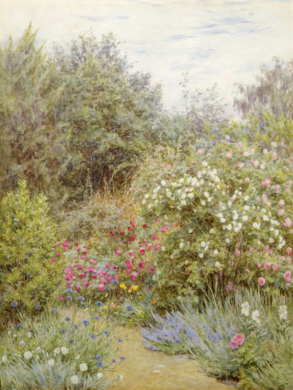 Roses dans le jardin de Gertrude Jekyll, Surrey - Helen Allingham