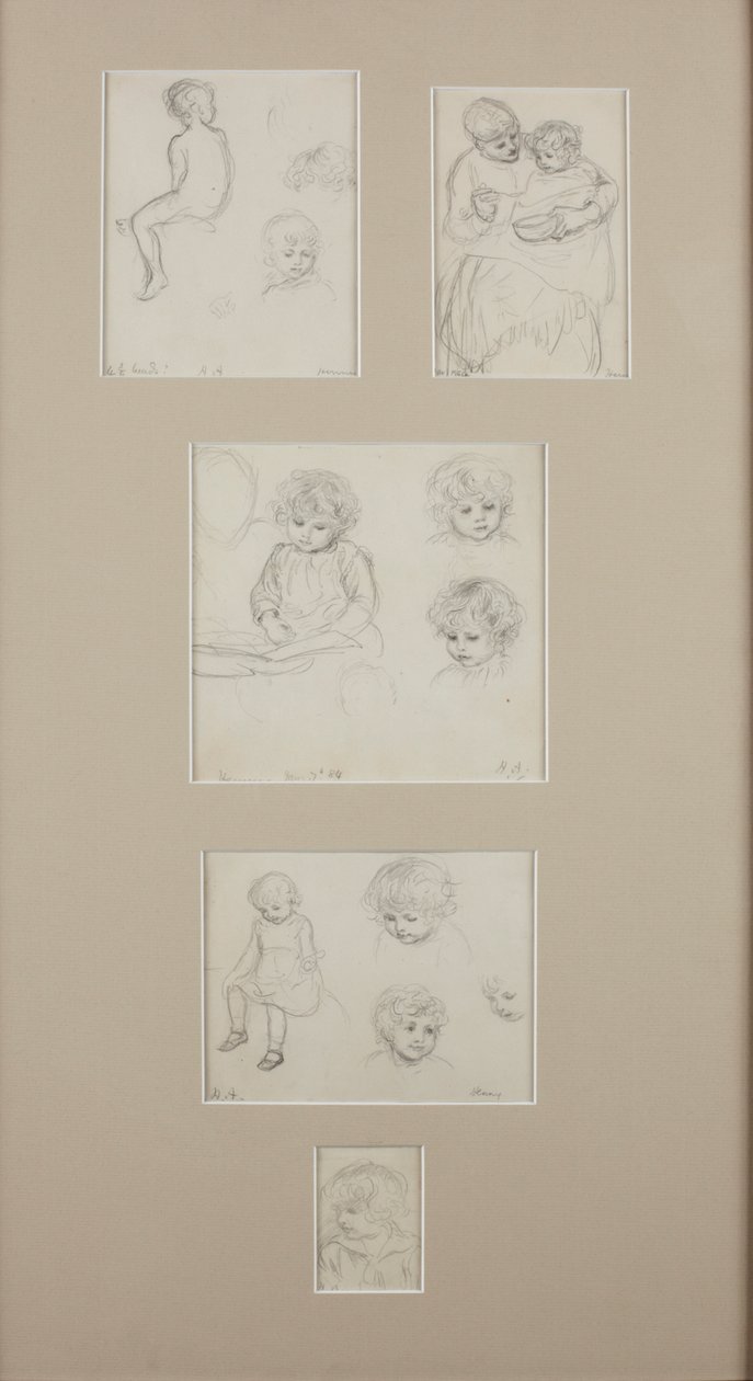 Croquis de Henry Allingham, vers 1884 - Helen Allingham