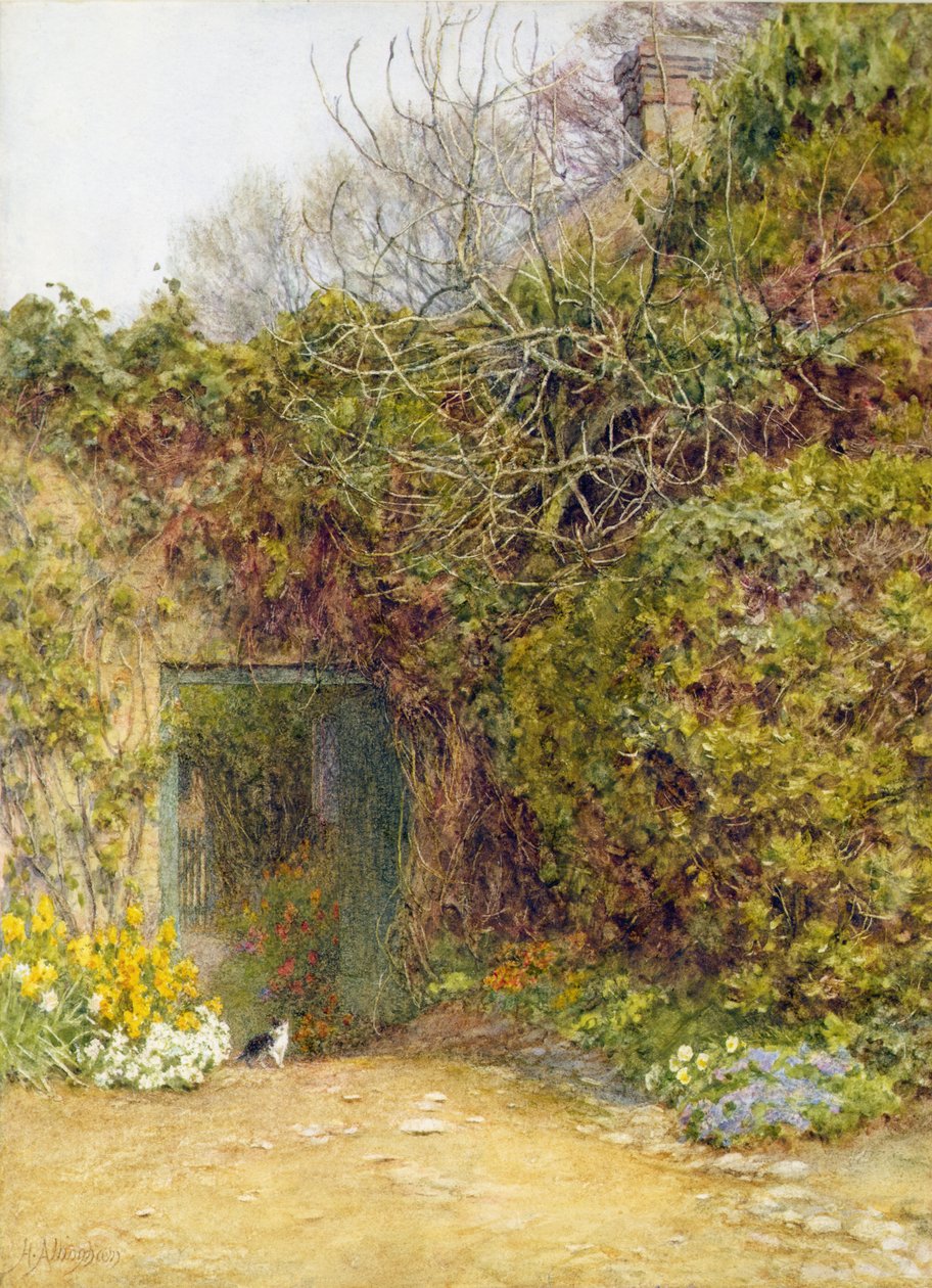 Le jardin potager, Farringford - Helen Allingham