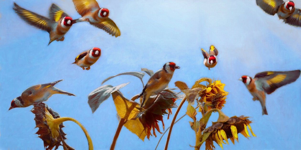Un charme de chardonnerets, 2020 - Helen White