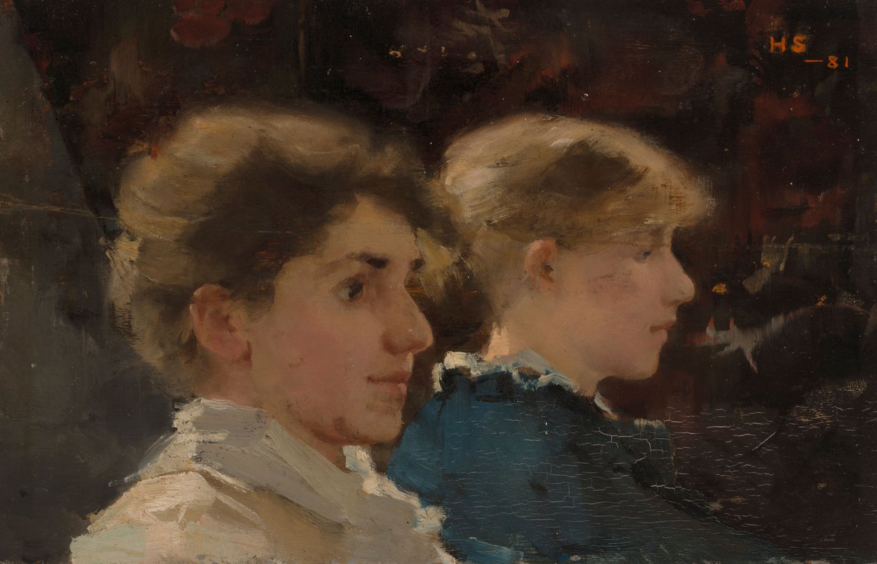 Deux portraits (Marianne Preindlsberger au premier plan) - Helene Schjerfbeck