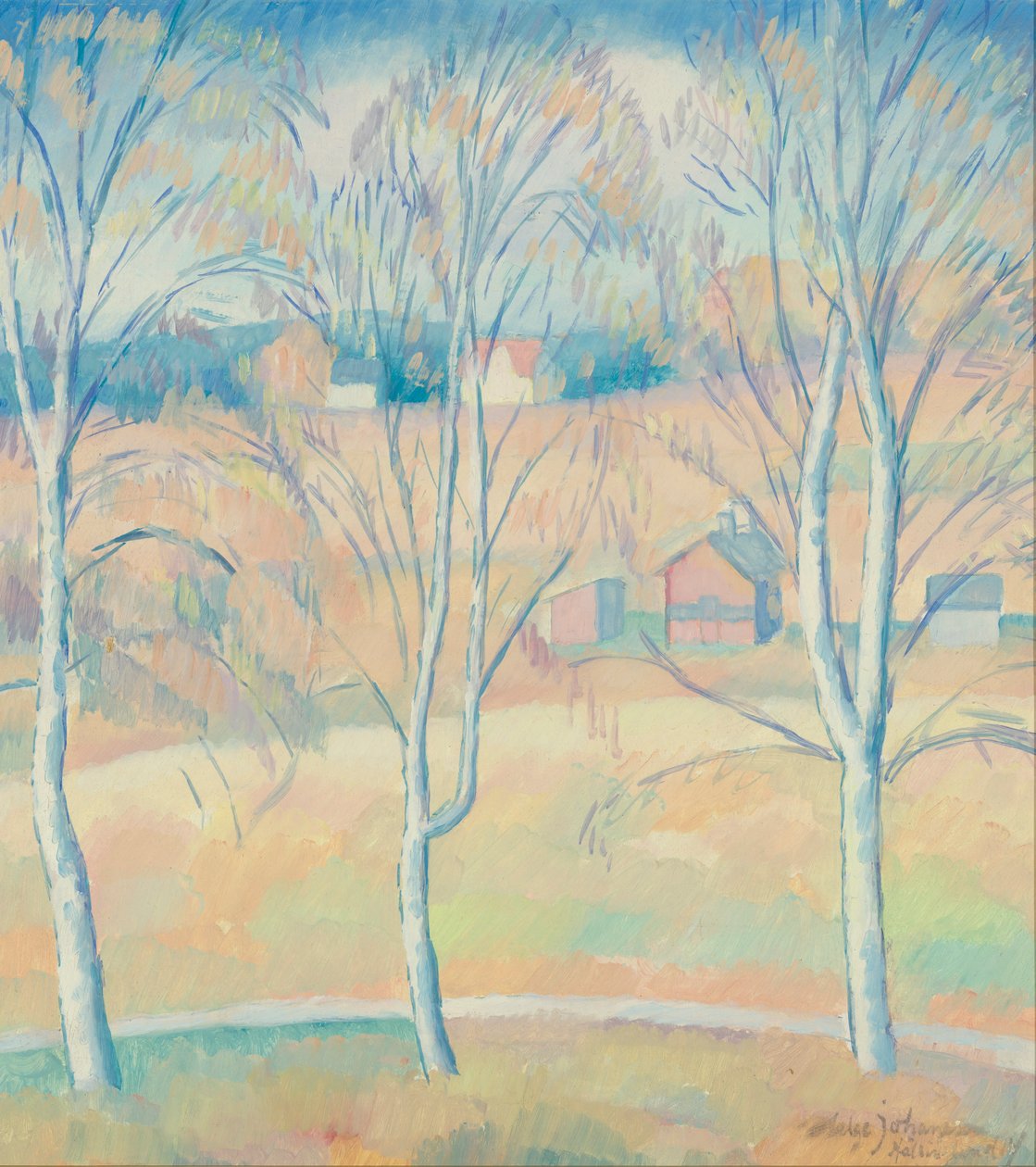 Paysage de printemps à Hälsingland - Helge Johansson