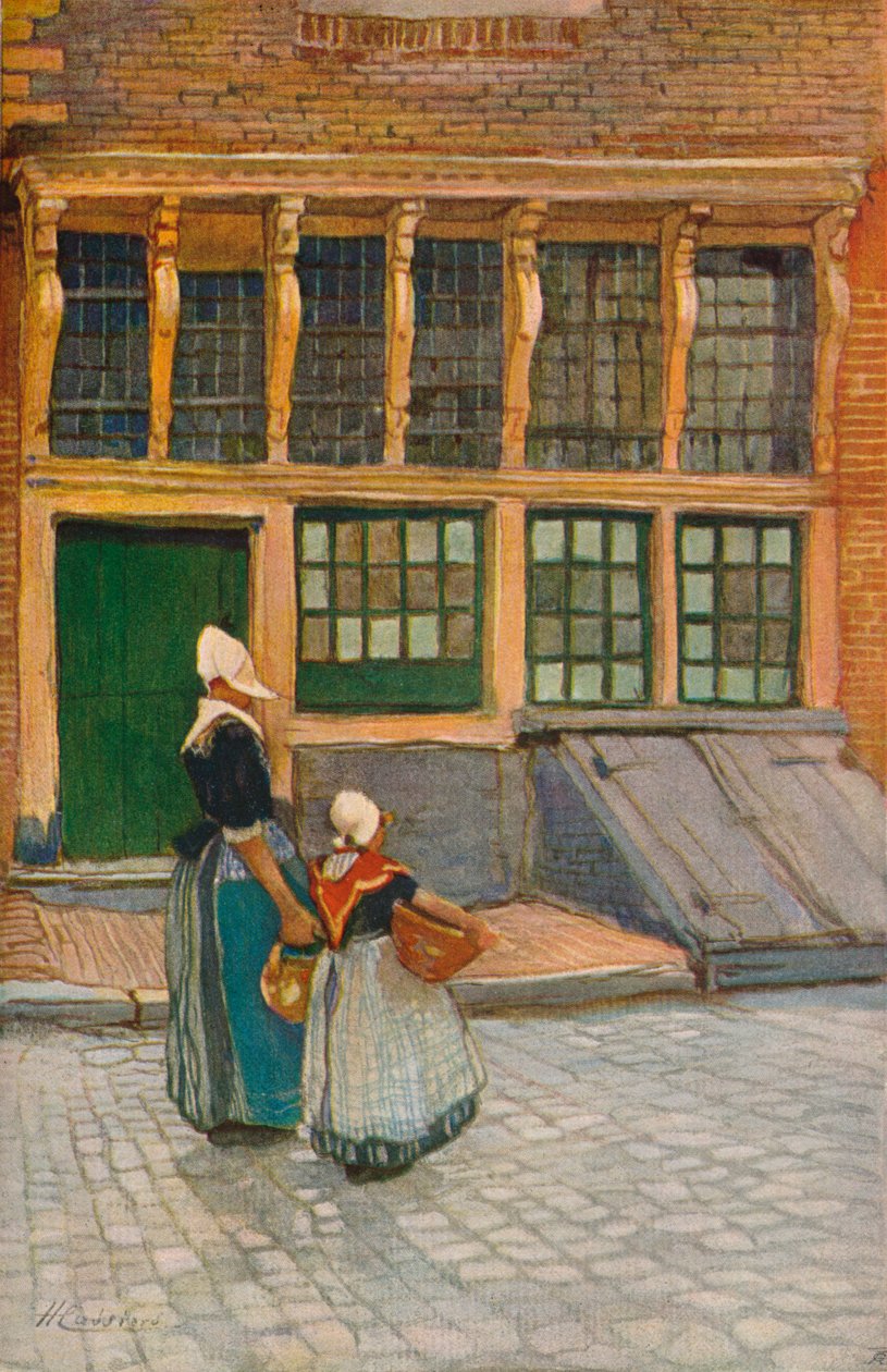 Retour du marché, vers 1902 - Hendrick Cassiers
