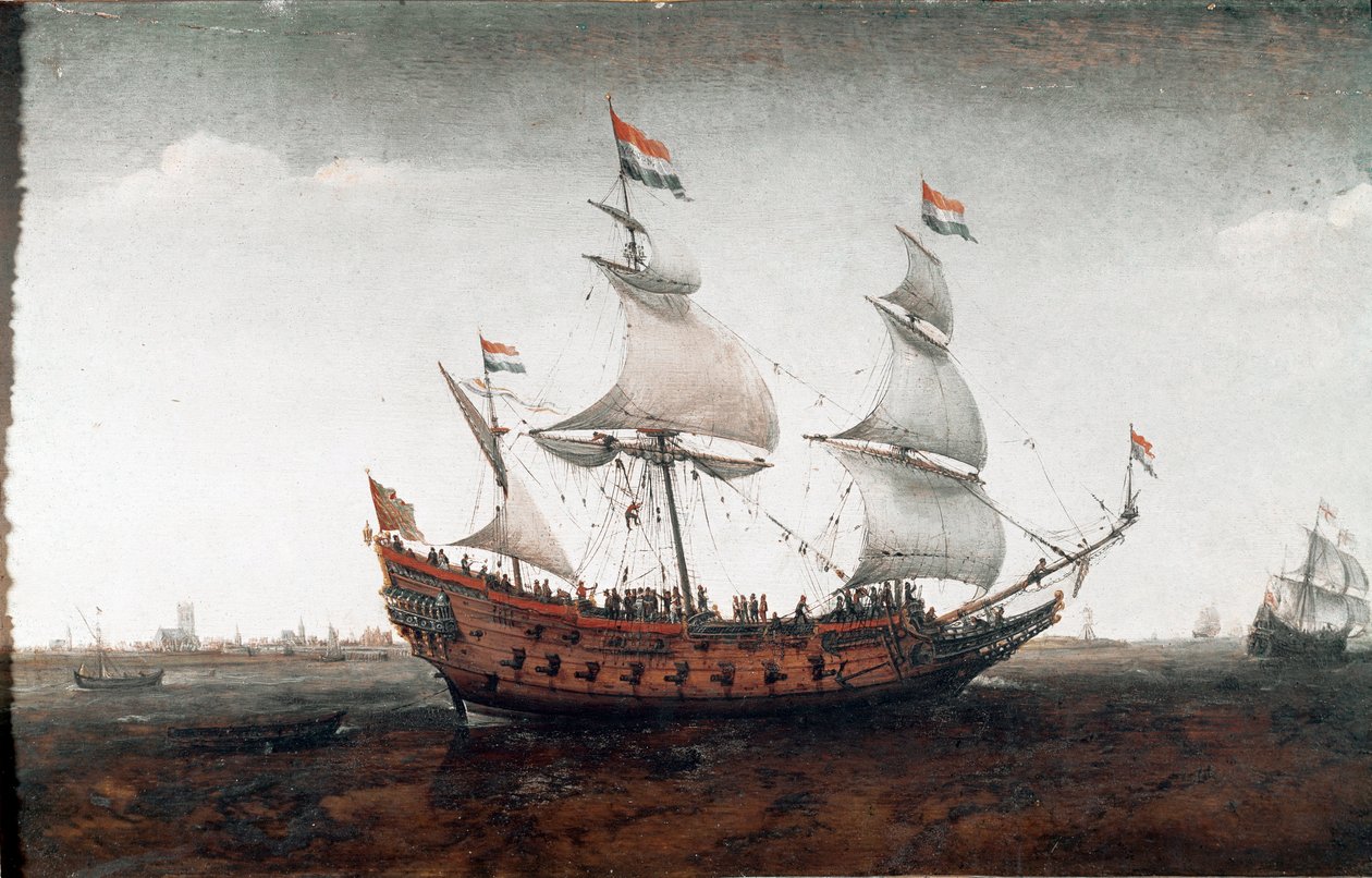 Navire néerlandais en haute mer - Hendrick Cornelisz. Vroom