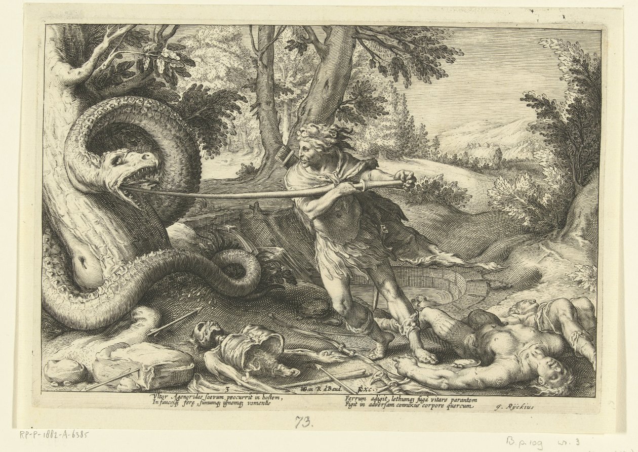 Cadmus tue le dragon (Ovidius